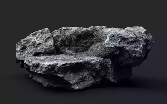 Rock 16-4 Low-poly 3D model