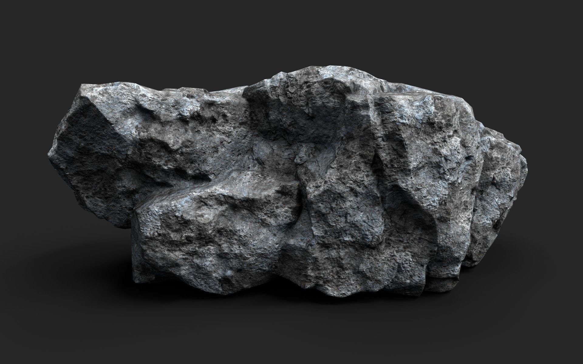 Rock 16-4 Low-poly 3D model_4