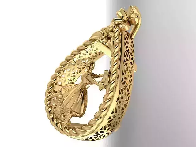 Angel Pendant 3D print model