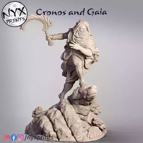 Titan Cronos and Gaia