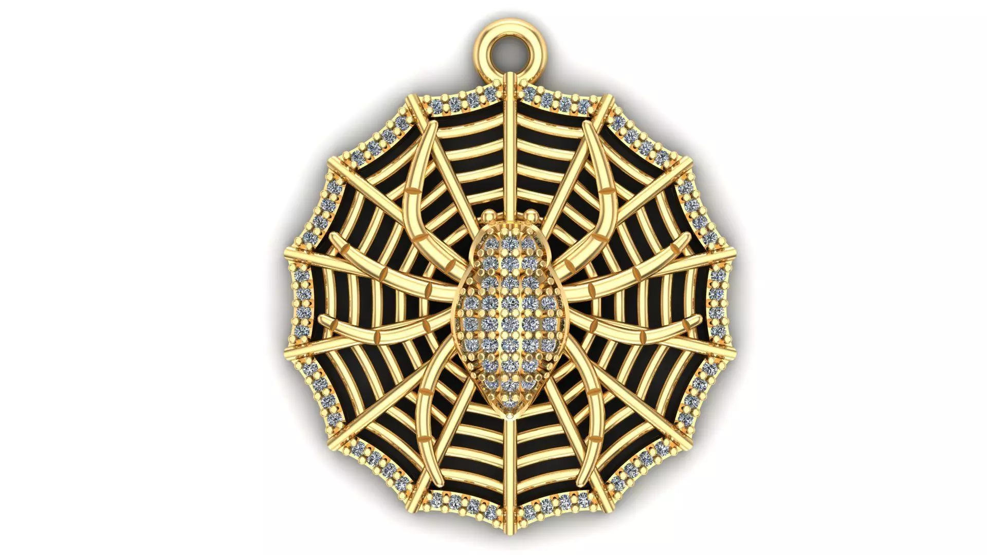 Spider Pendant 3d print model 3D print model