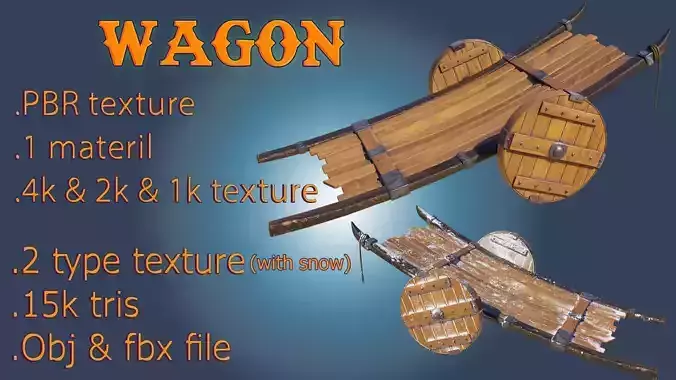 wooden wagon game ready