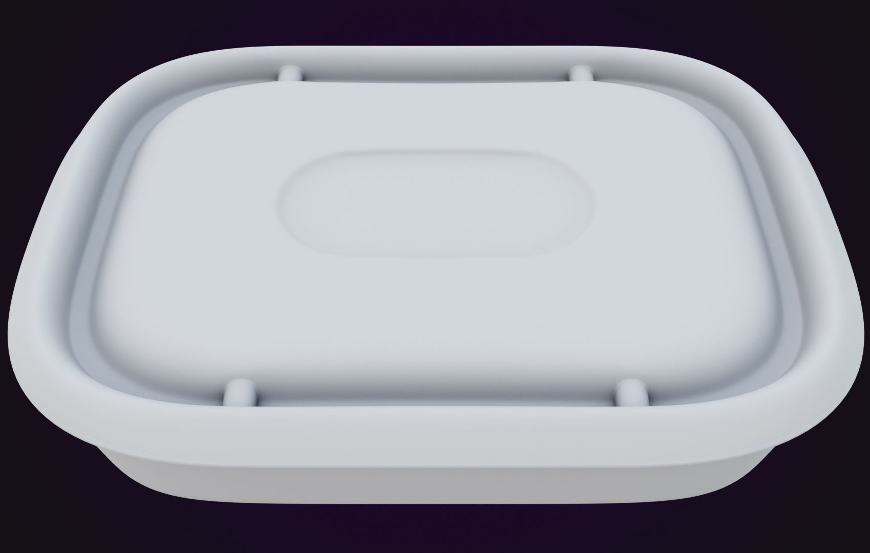 Round Food Cardboard Container - Disposable 3D model_30