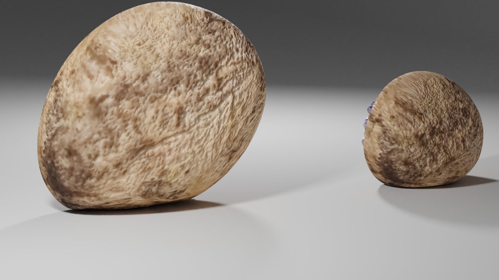 Geode Set amethyst stone Free 3D model_1