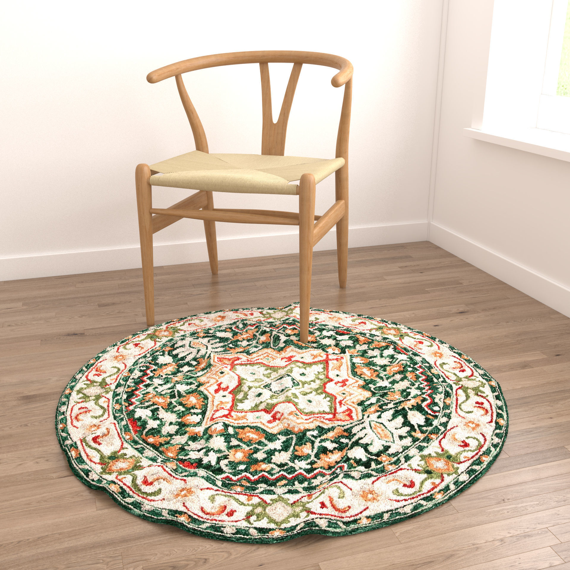 Rugs No 195 Low-poly 3D model_3