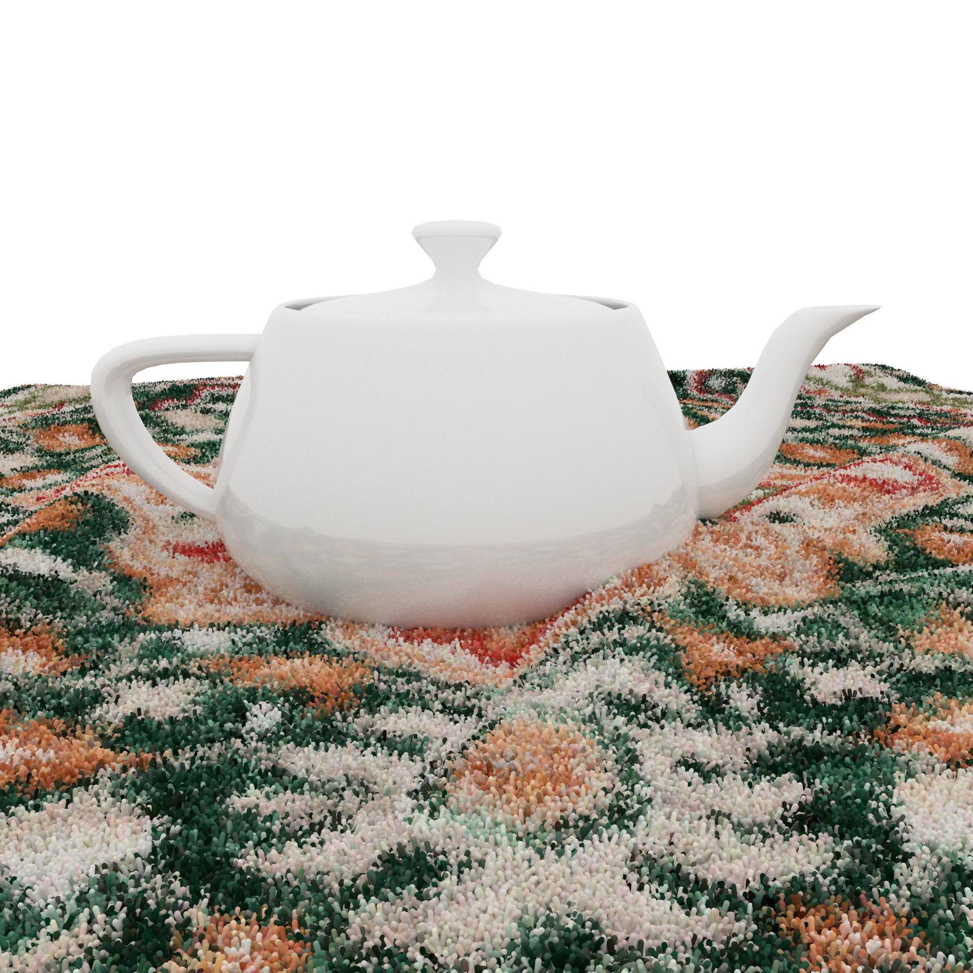 Rugs No 195 Low-poly 3D model_6