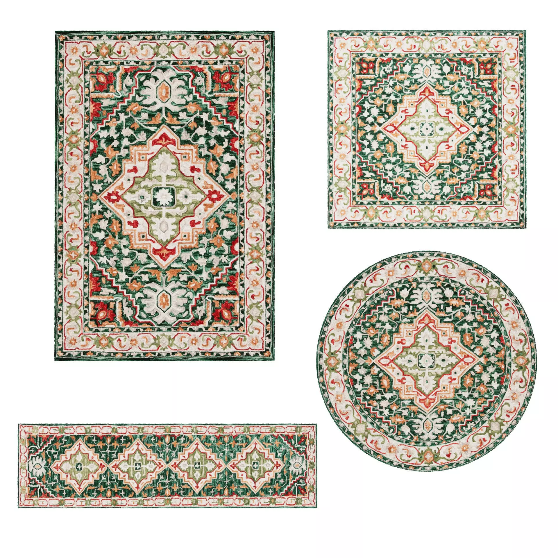 Rugs No 195 Low-poly 3D model_0