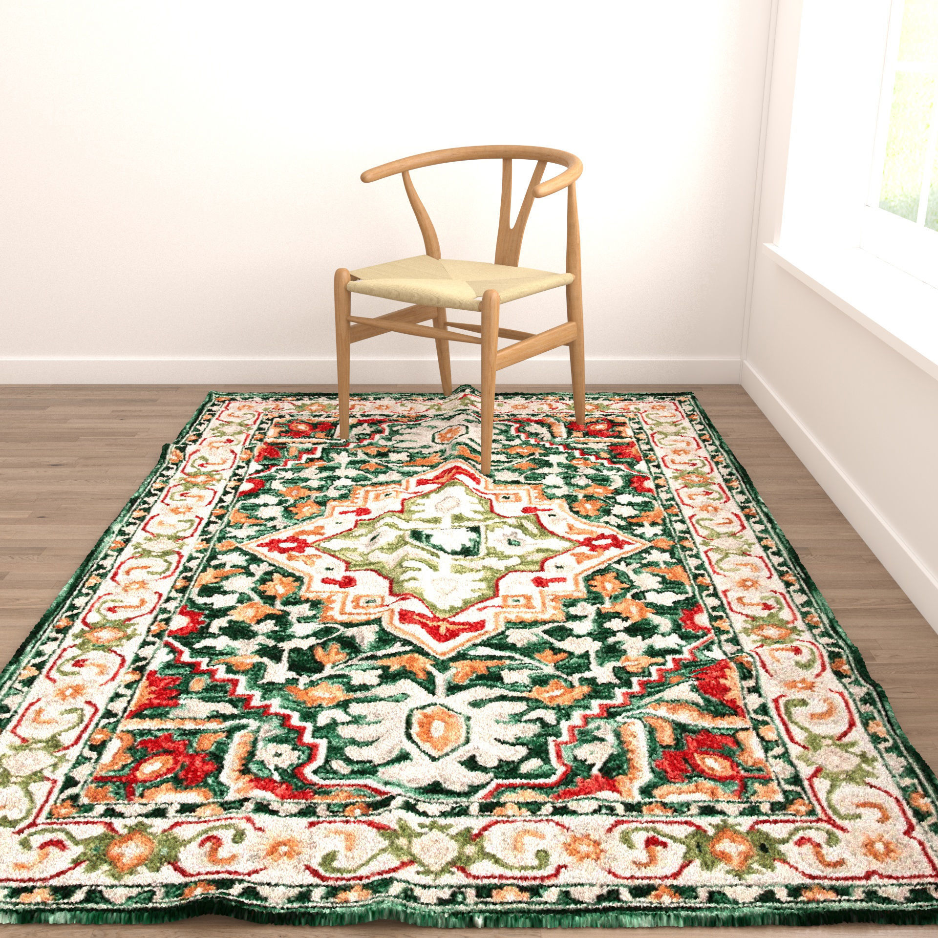 Rugs No 195 Low-poly 3D model_4