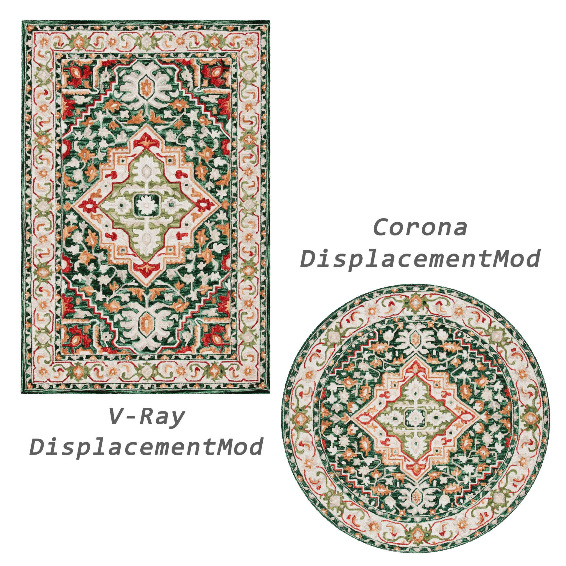 Rugs No 195 Low-poly 3D model_2