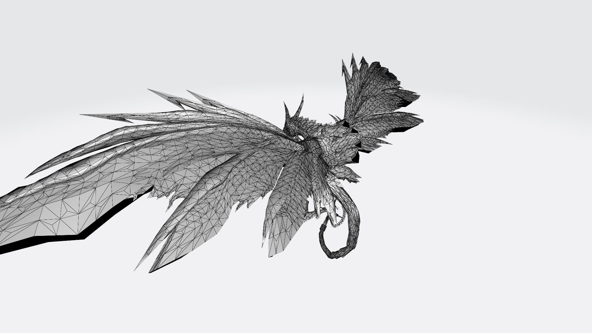 Volcanicdramon fiery dragon 3D print model_4