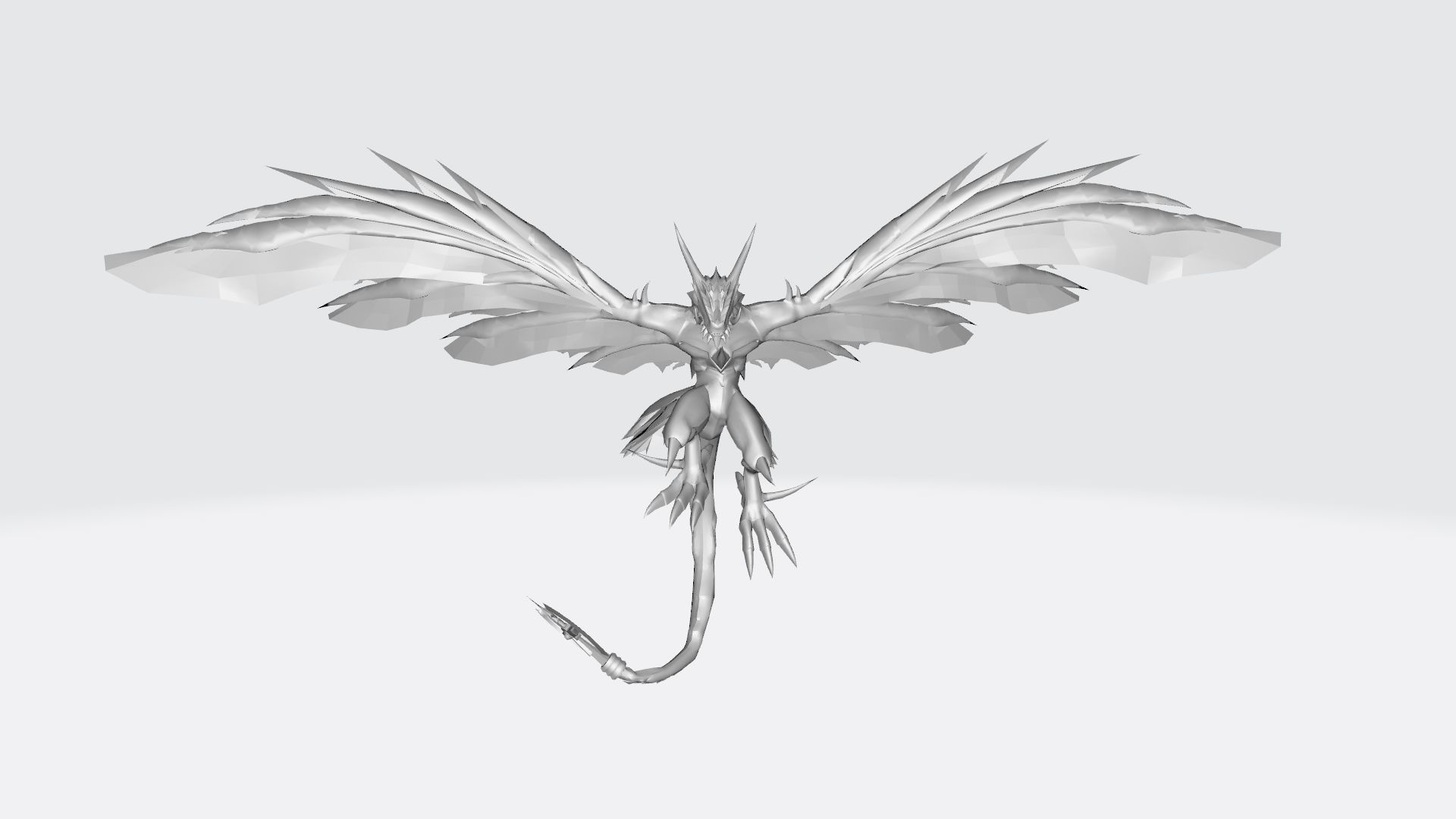 Volcanicdramon fiery dragon 3D print model_1