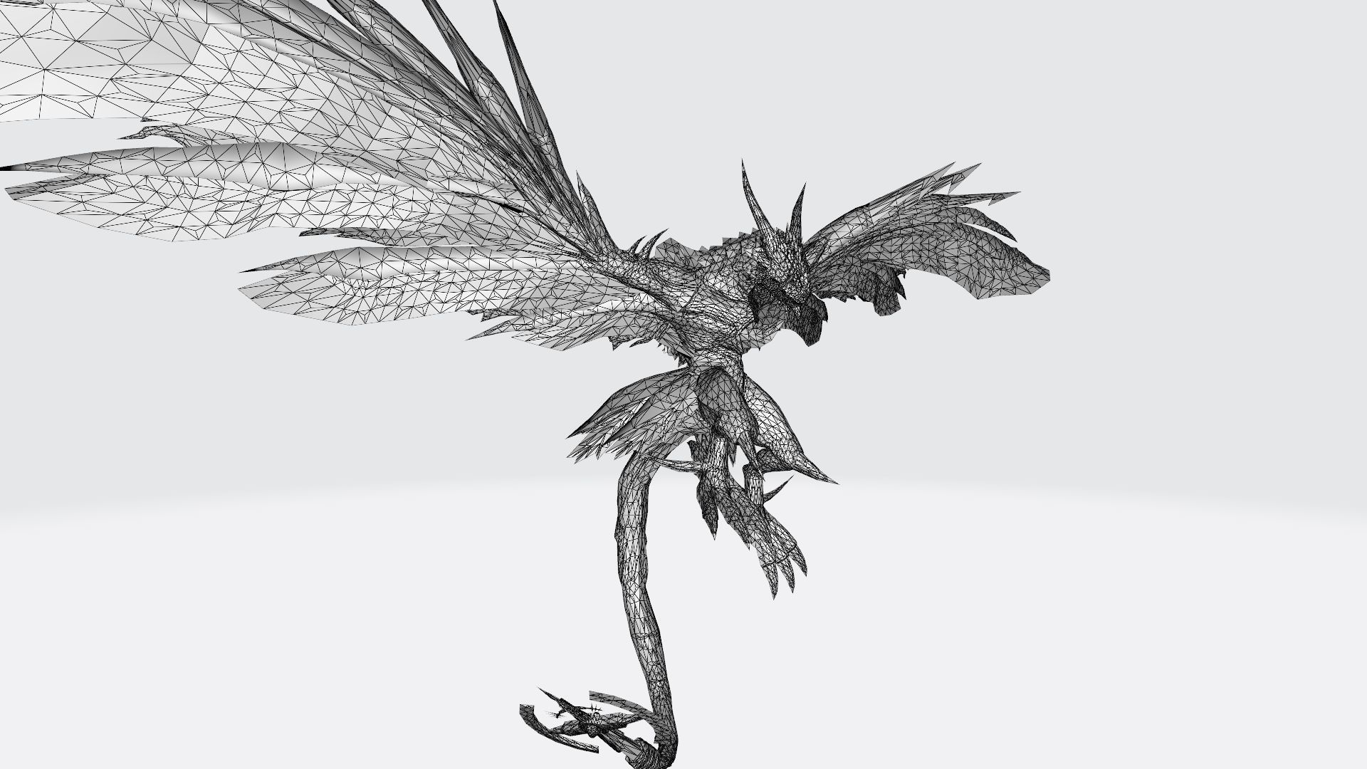 Volcanicdramon fiery dragon 3D print model_2