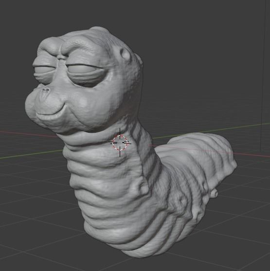 Labyrinth Worm STL File  3D print model_1