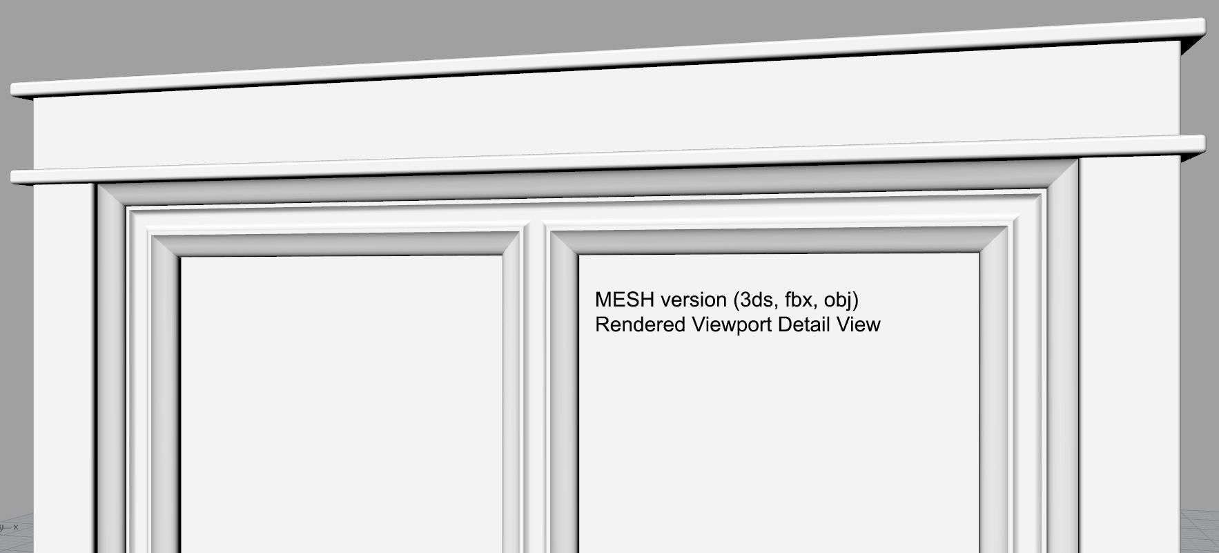 Small Square Window Free 3D model_4
