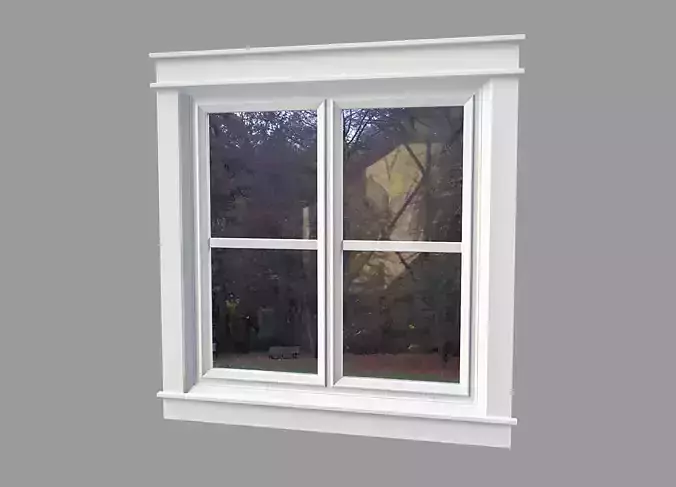Small Square Window Free 3D model