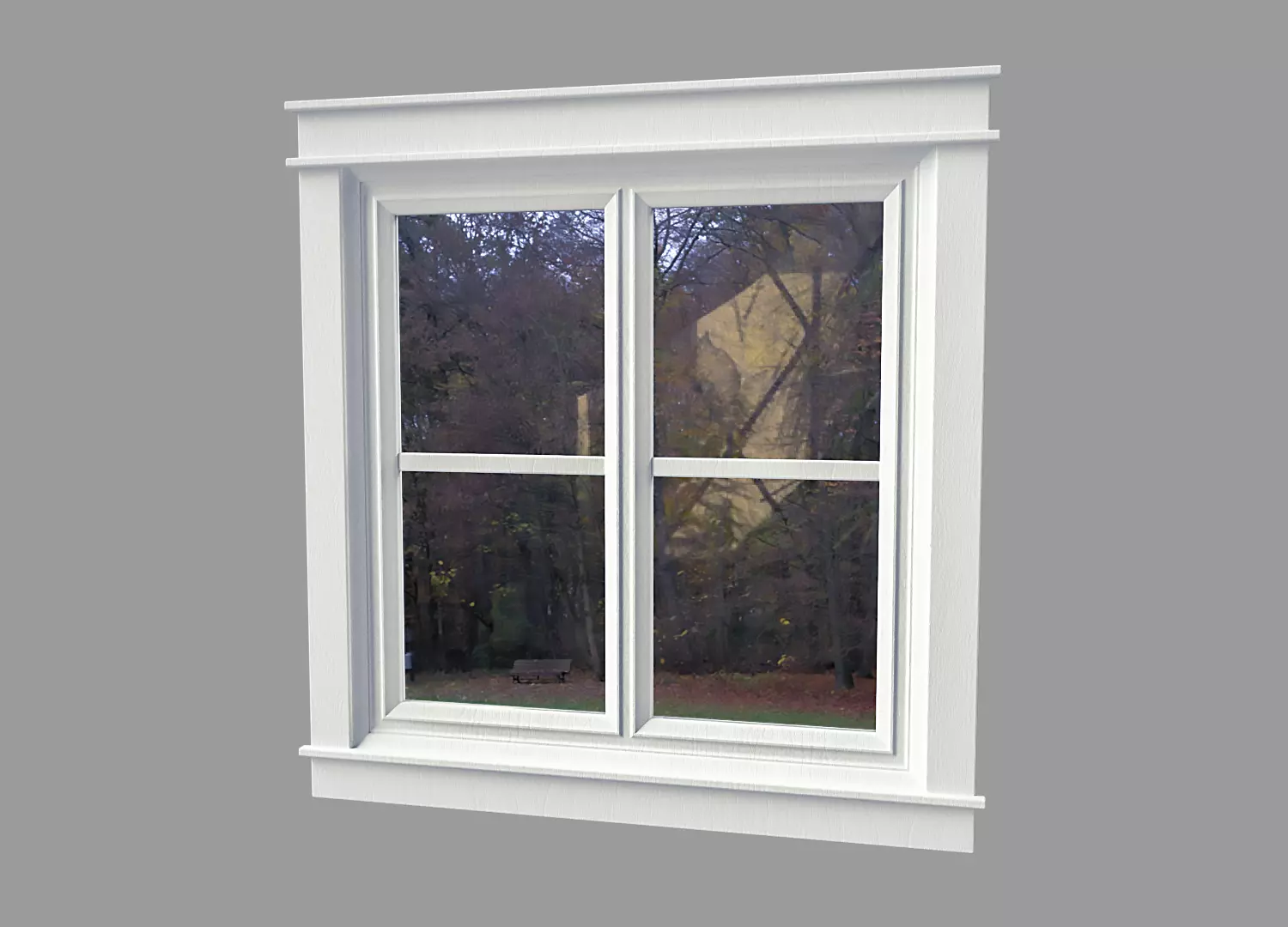 Small Square Window Free 3D model_0