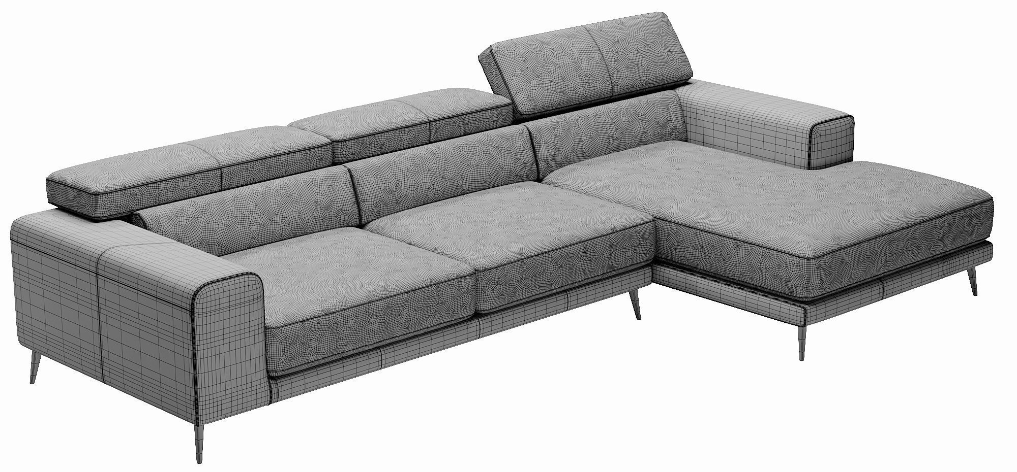 Ditre Italia Anderson Chaise Lounge 3D model_7