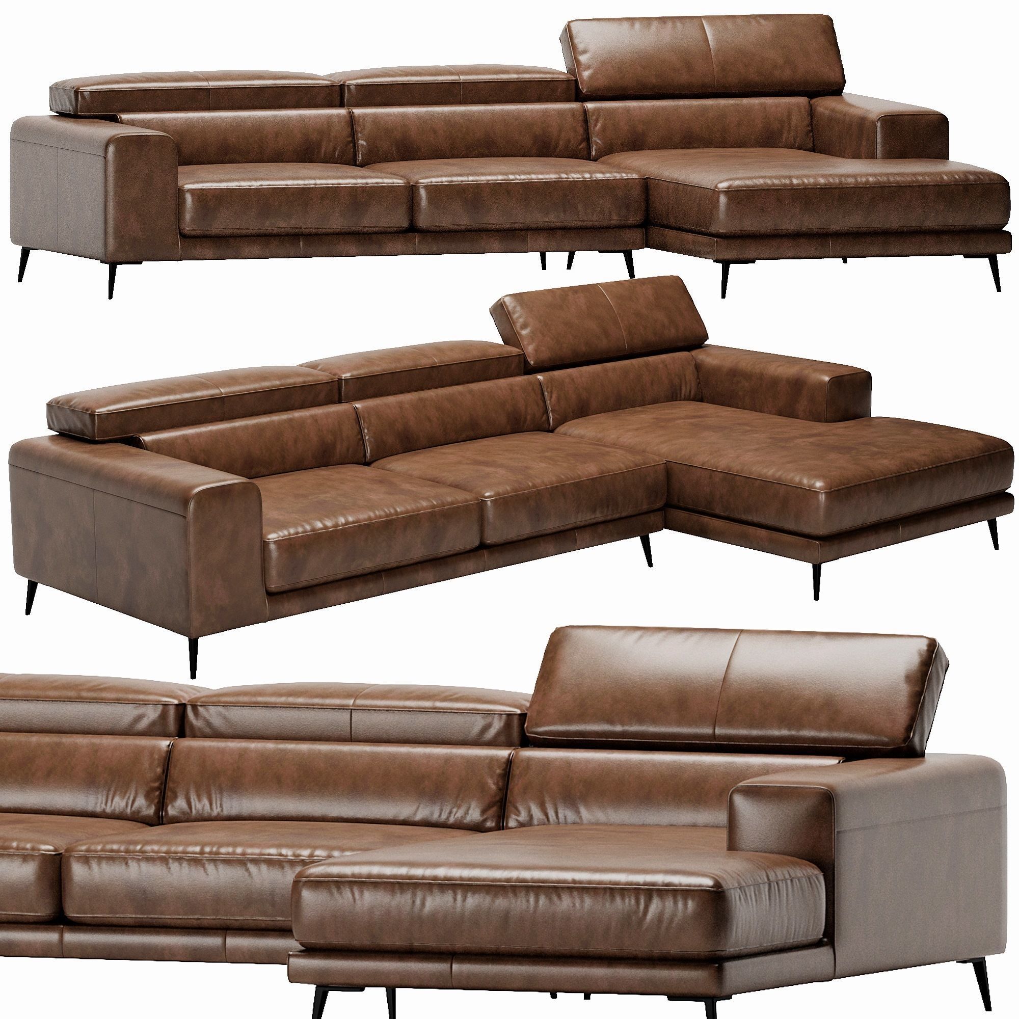 Ditre Italia Anderson Chaise Lounge 3D model_12