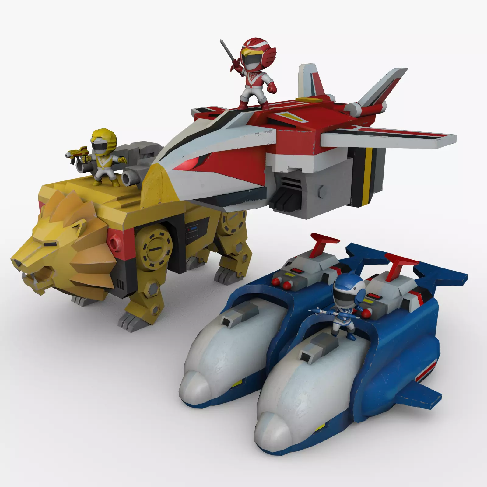 Liveman LiveRobo Low-poly 3D model_0