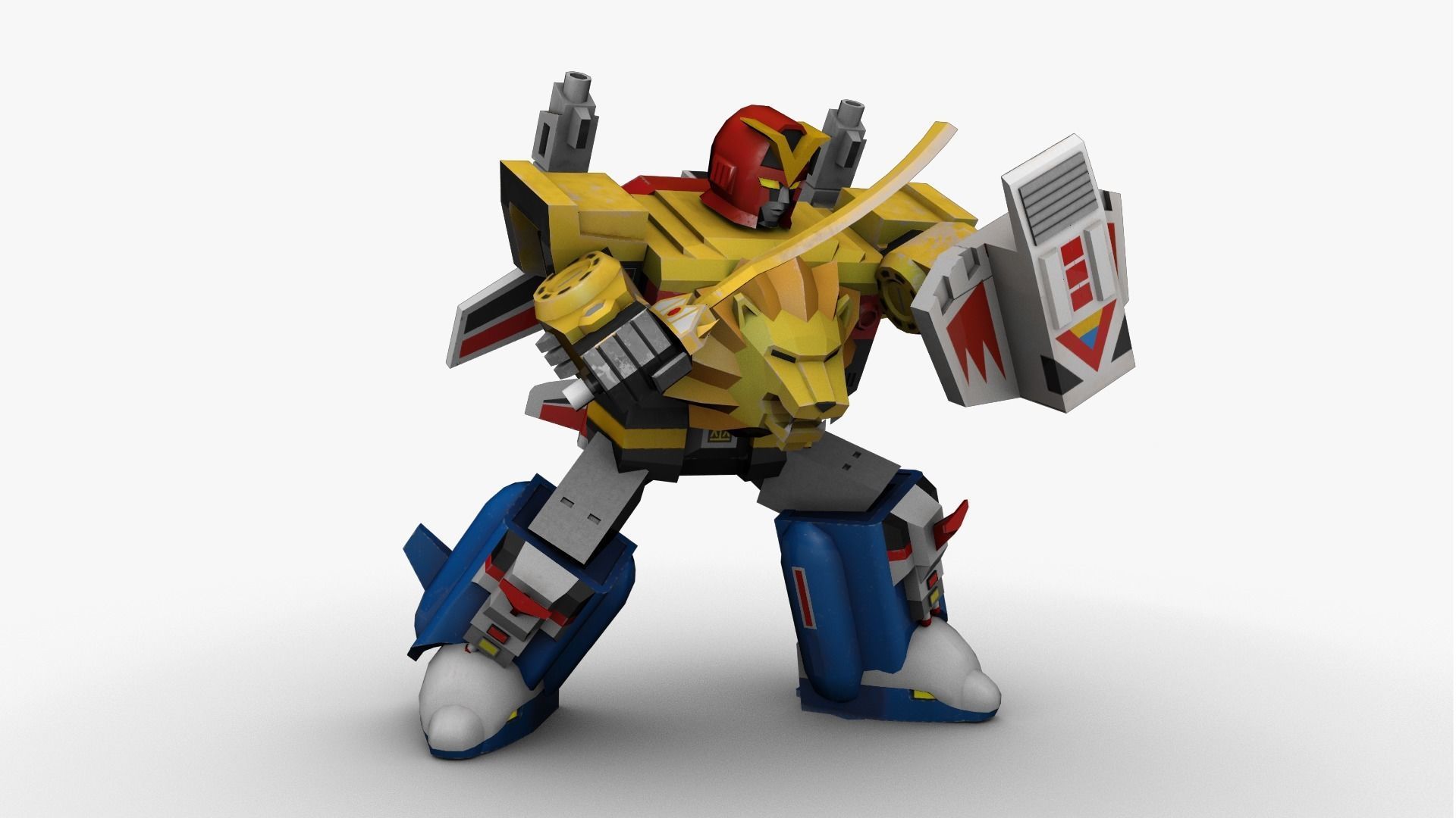 Liveman LiveRobo Low-poly 3D model_11