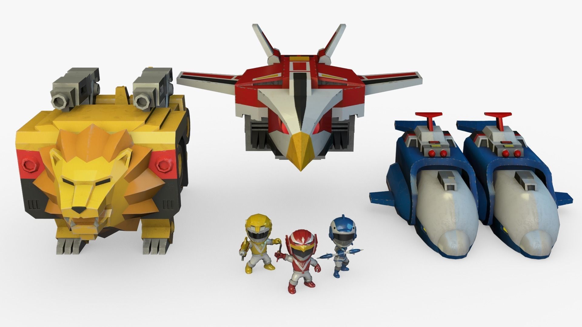 Liveman LiveRobo Low-poly 3D model_5