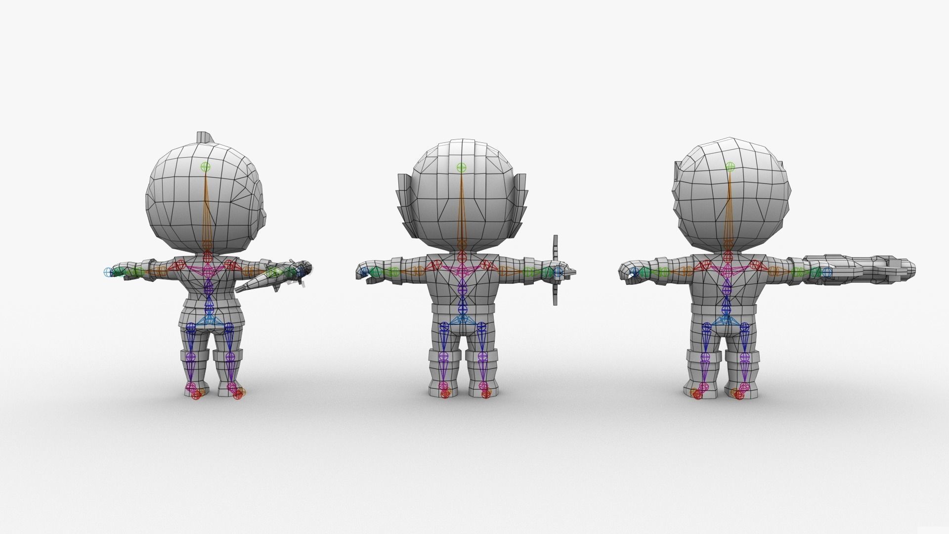 Liveman LiveRobo Low-poly 3D model_9