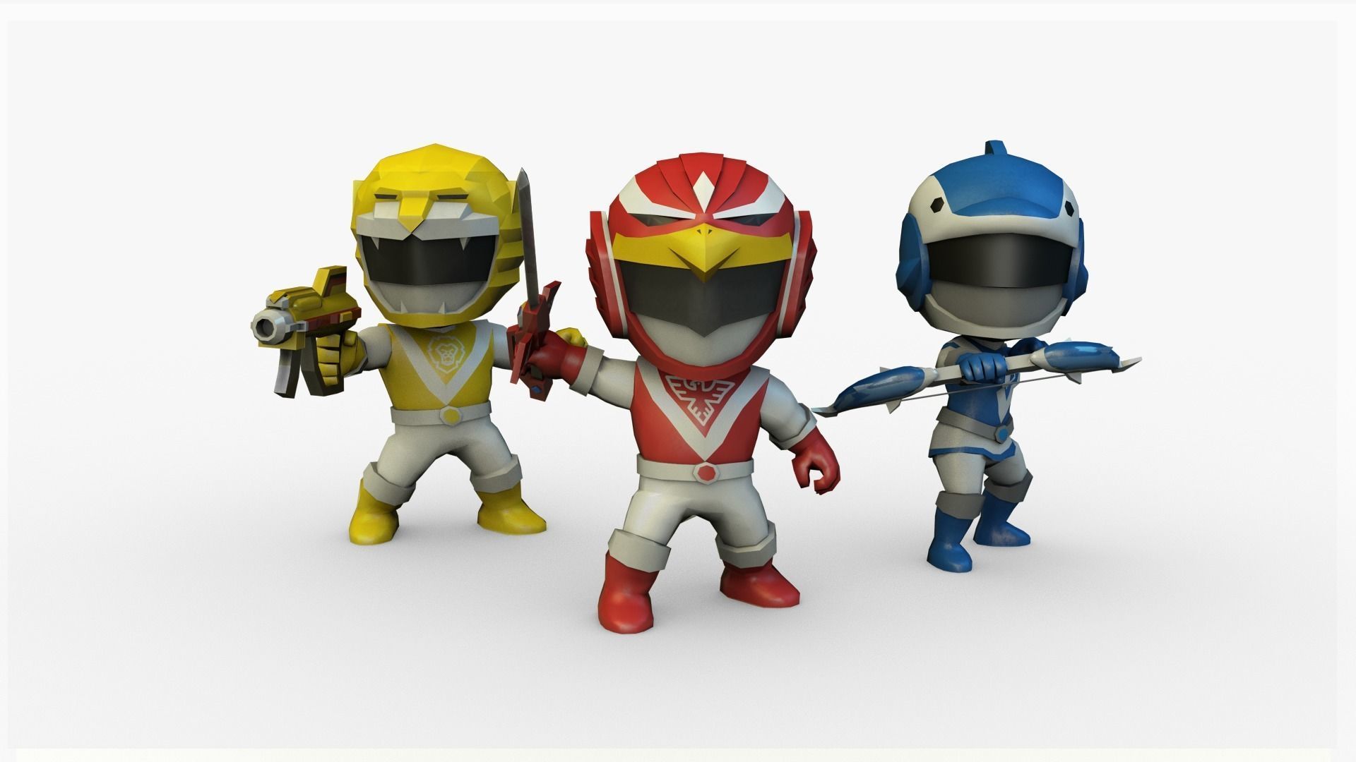 Liveman LiveRobo Low-poly 3D model_2