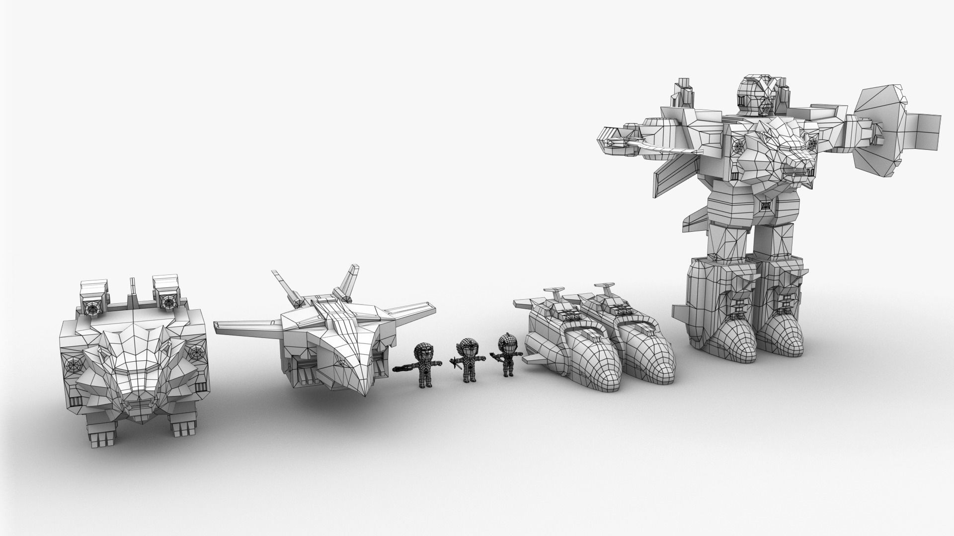 Liveman LiveRobo Low-poly 3D model_7