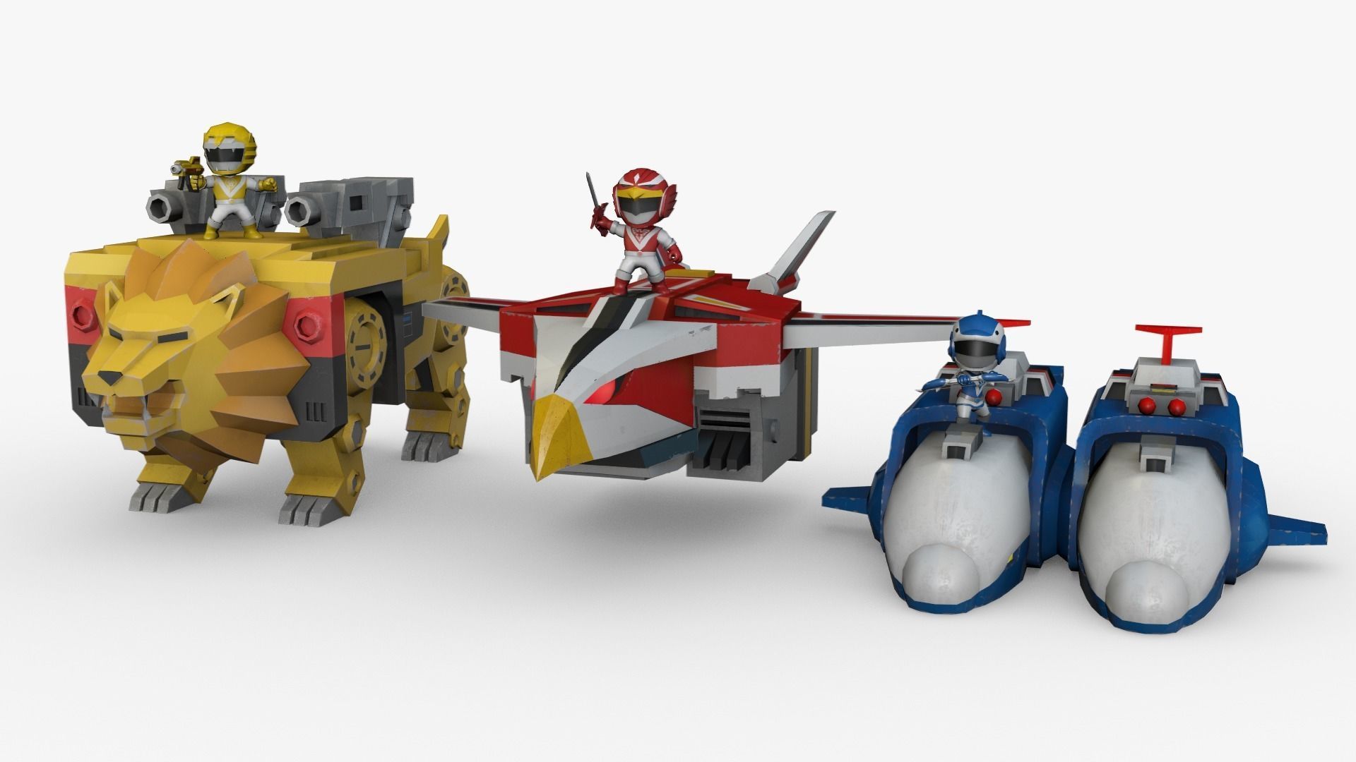 Liveman LiveRobo Low-poly 3D model_1