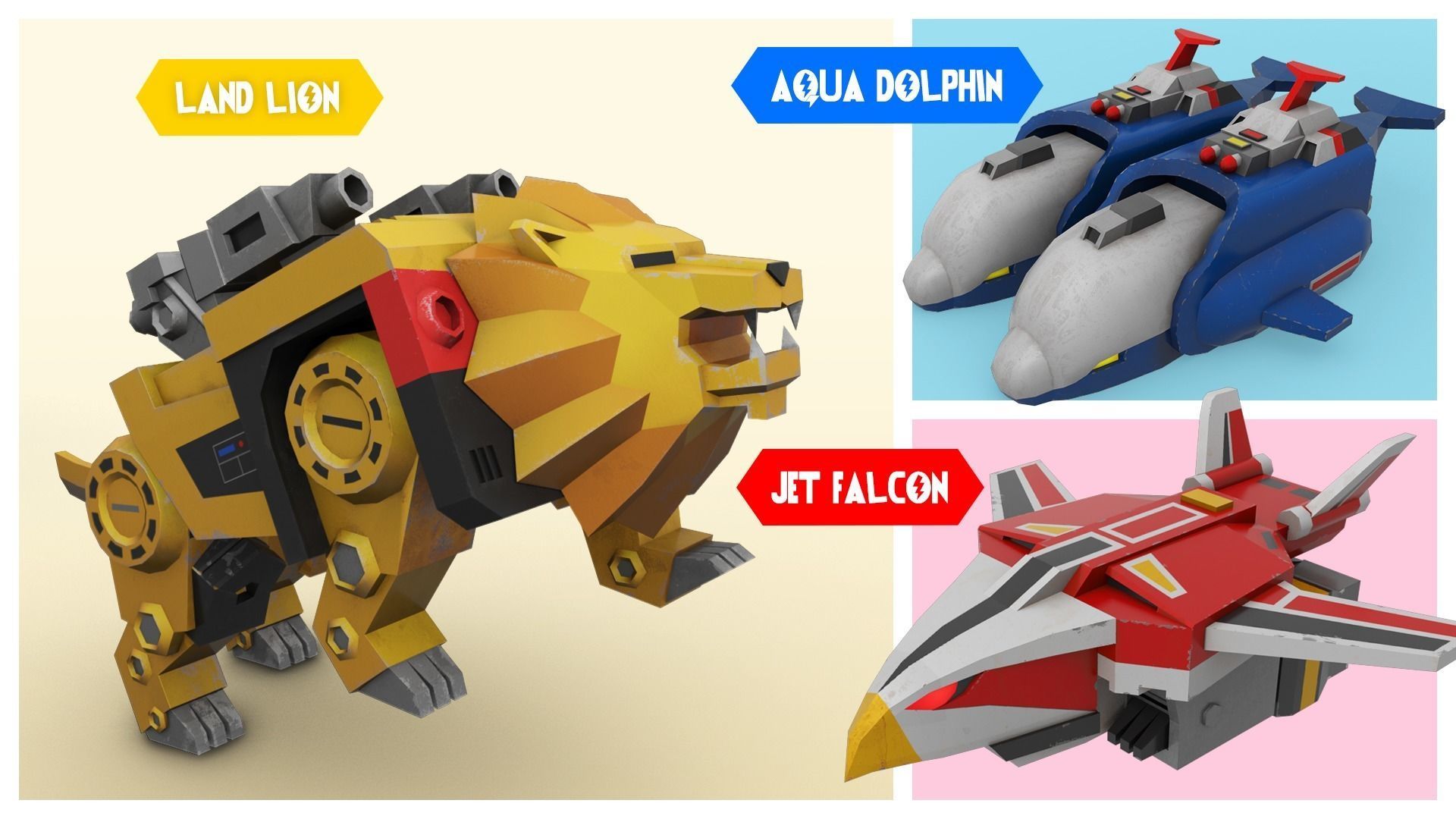 Liveman LiveRobo Low-poly 3D model_4