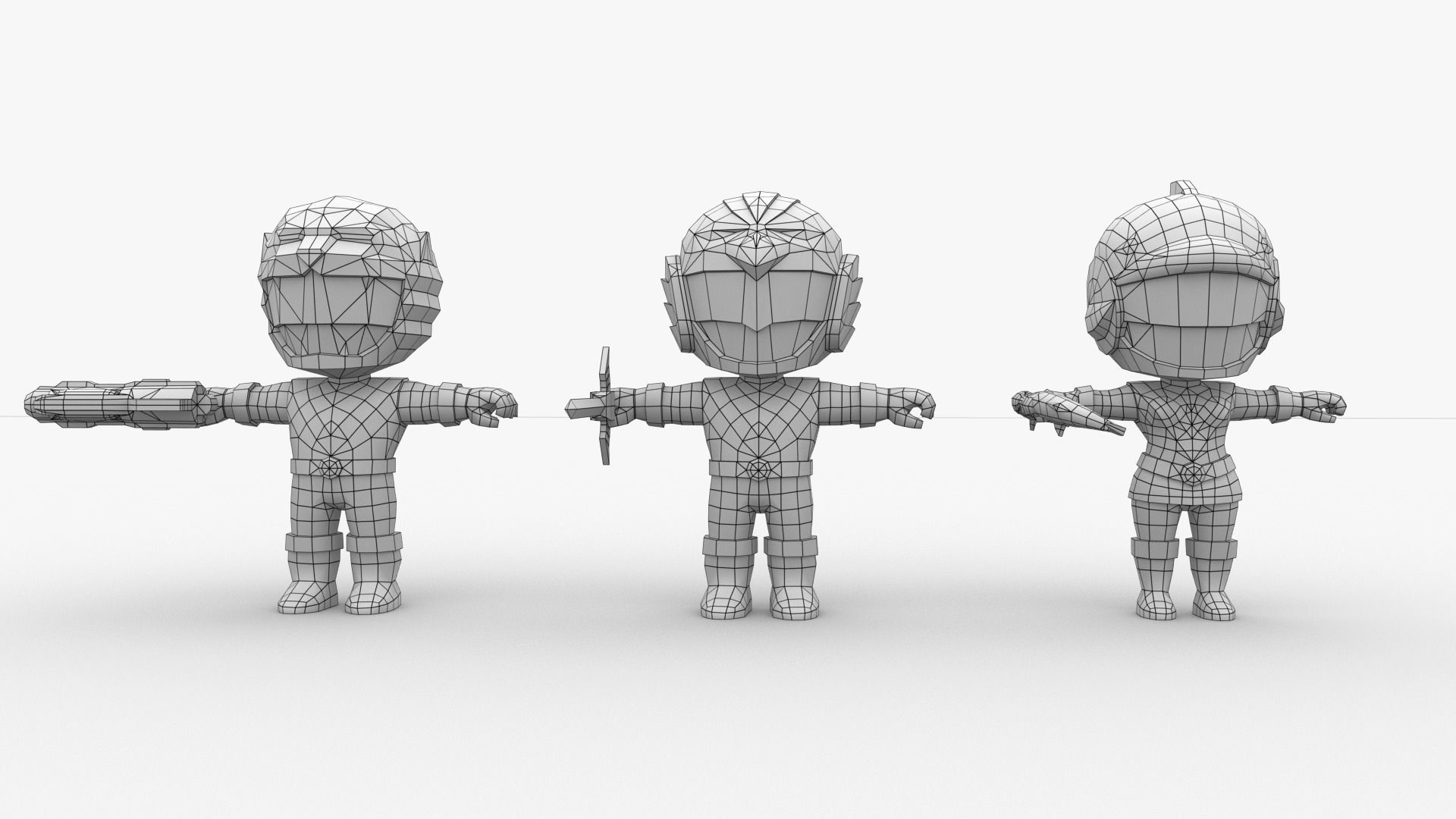 Liveman LiveRobo Low-poly 3D model_8