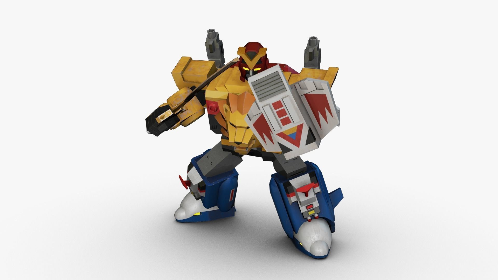 Liveman LiveRobo Low-poly 3D model_6