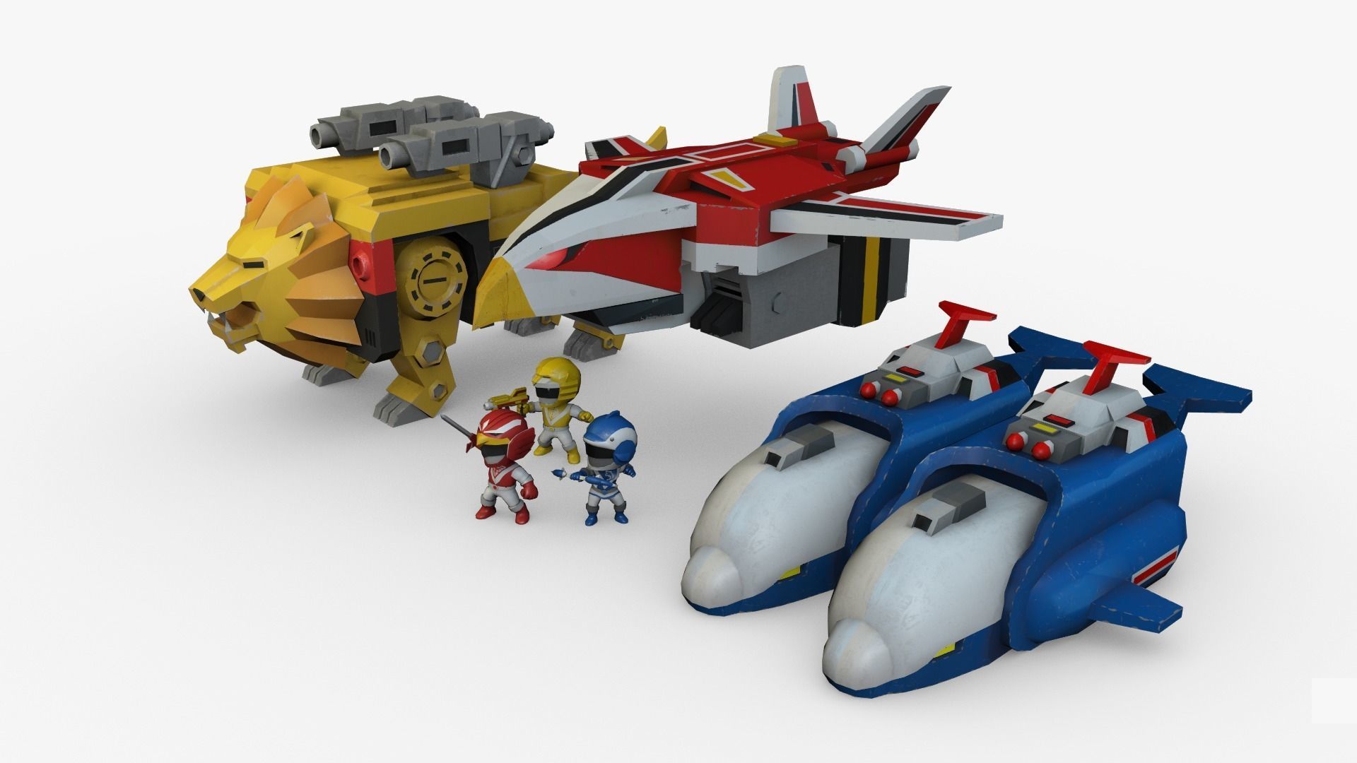 Liveman LiveRobo Low-poly 3D model_10