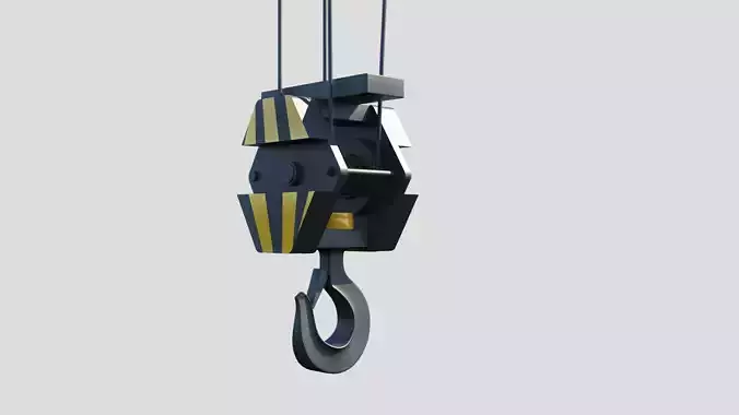 Crane Hook 3D model 3D model