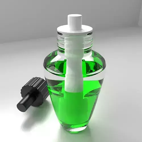 Air Freshener Bulb Half Liquid  Unscrew Cap with Green Liquid
