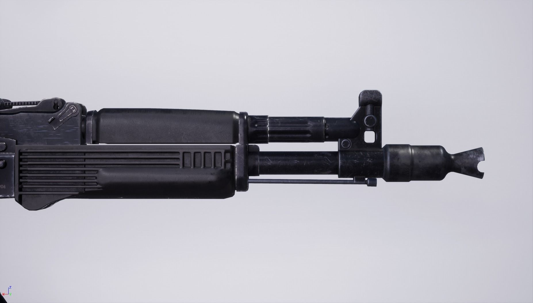 AK104 ak - rifle Low-poly 3D model_6