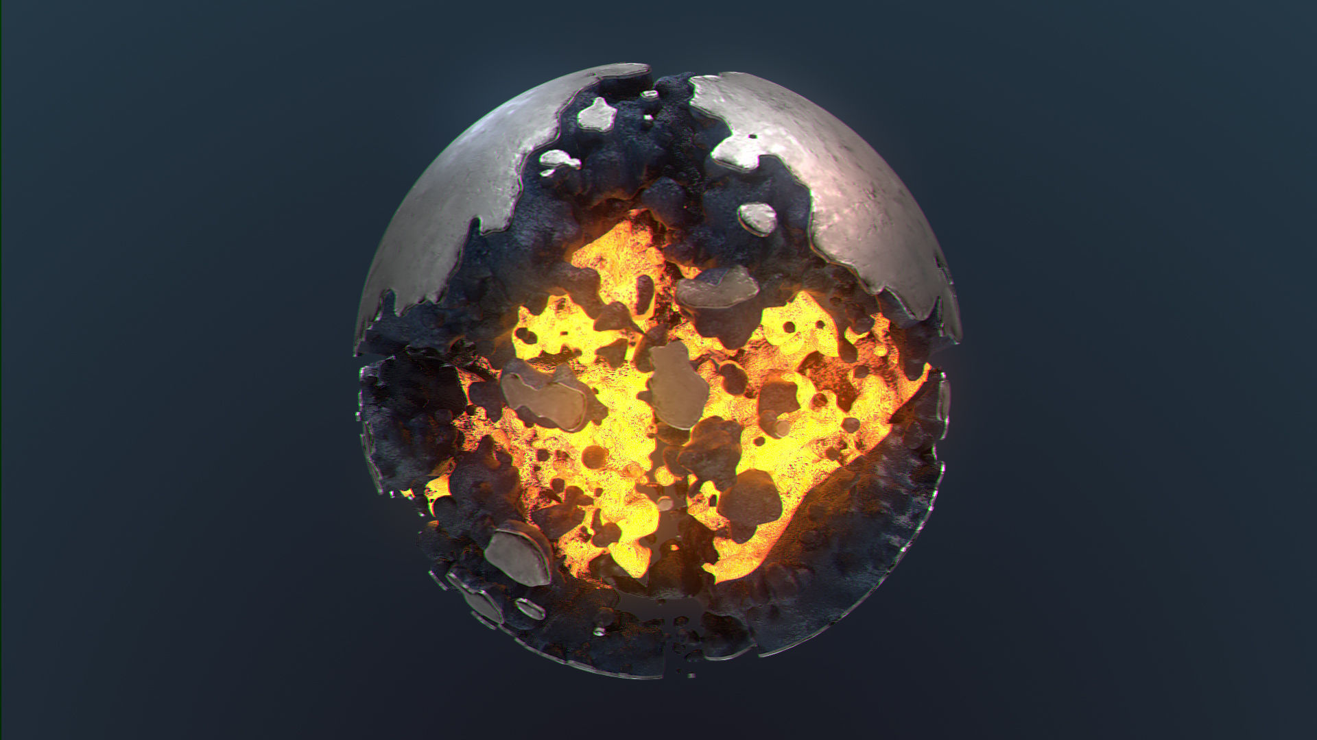 Antimatter Particle PBR Low-poly 3D model_4