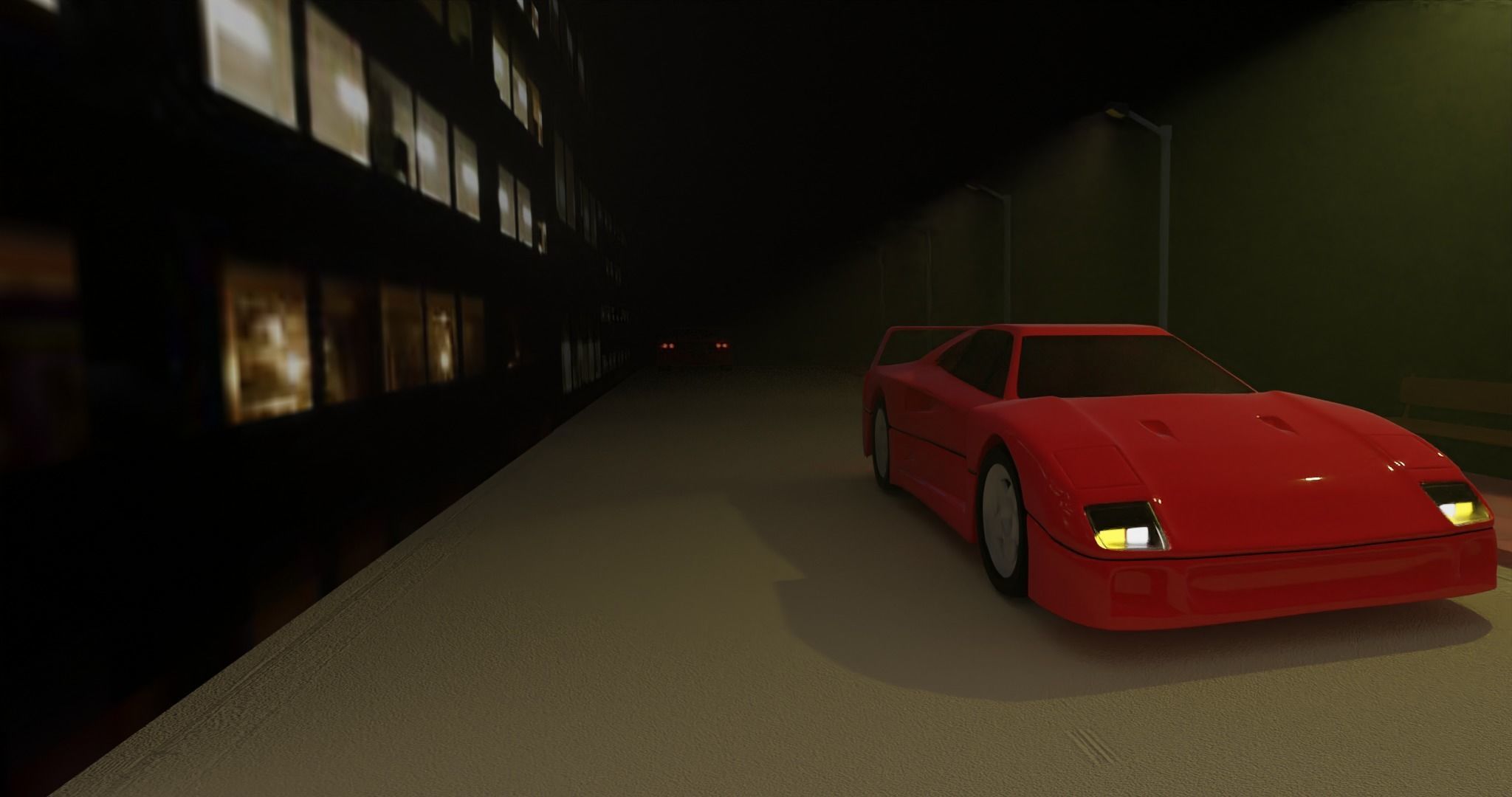 Ferrari F40 Free 3D model_1