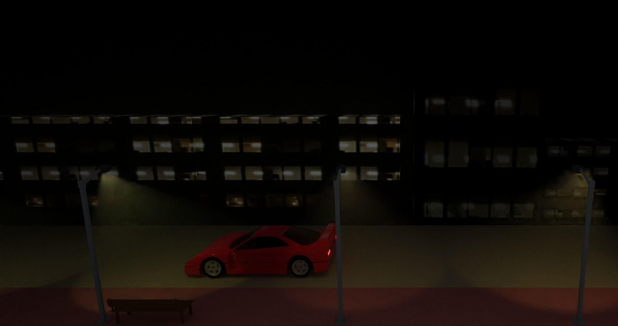 Ferrari F40 Free 3D model_4