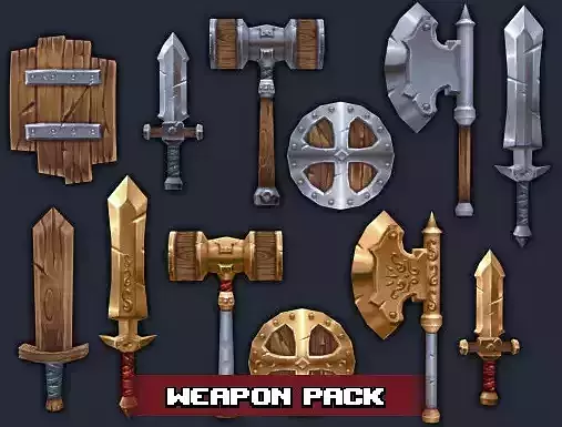 basic 3d weapon pack