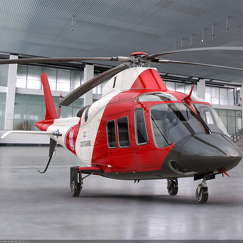 Agusta AW 109 Coast Guard 3D model