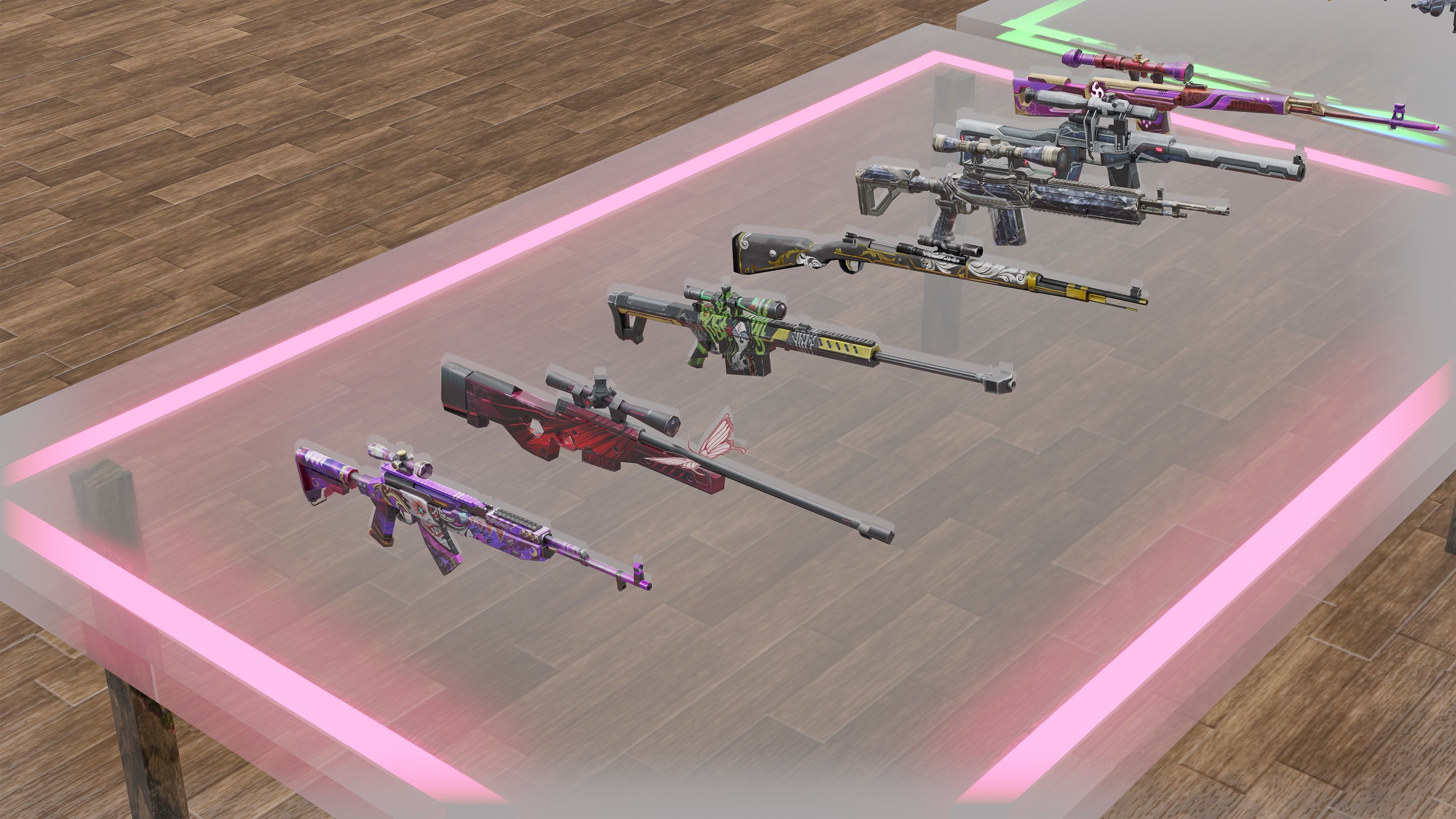 Free Fire Guns - All Guns 3d model Download - Blender 3D model_7