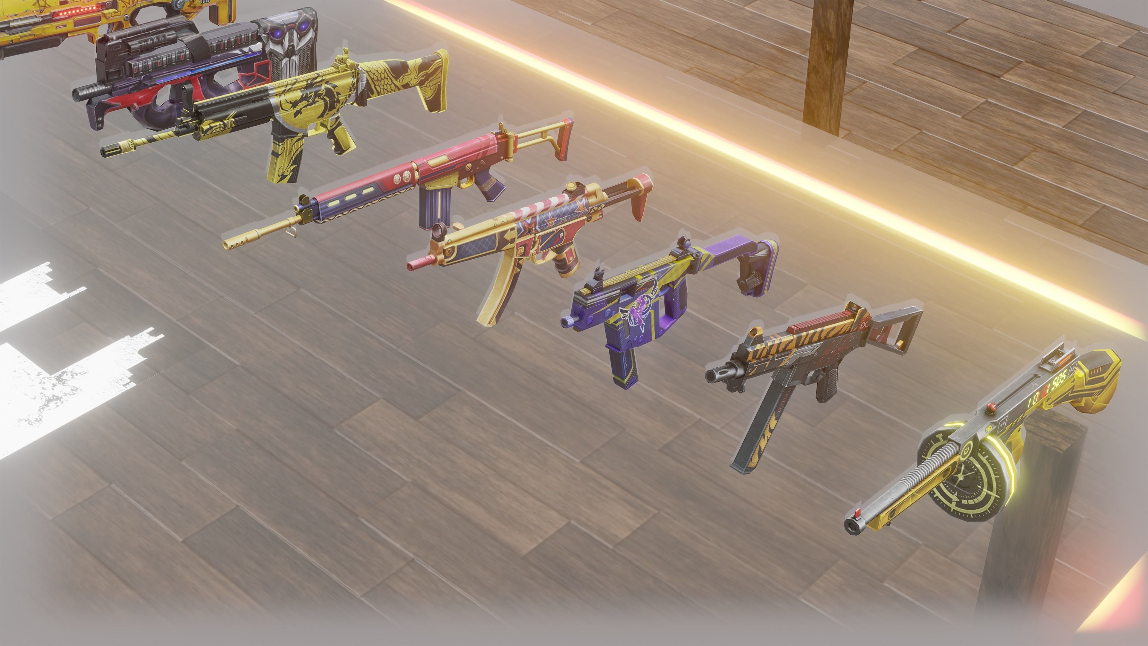 Free Fire Guns - All Guns 3d model Download - Blender 3D model_6