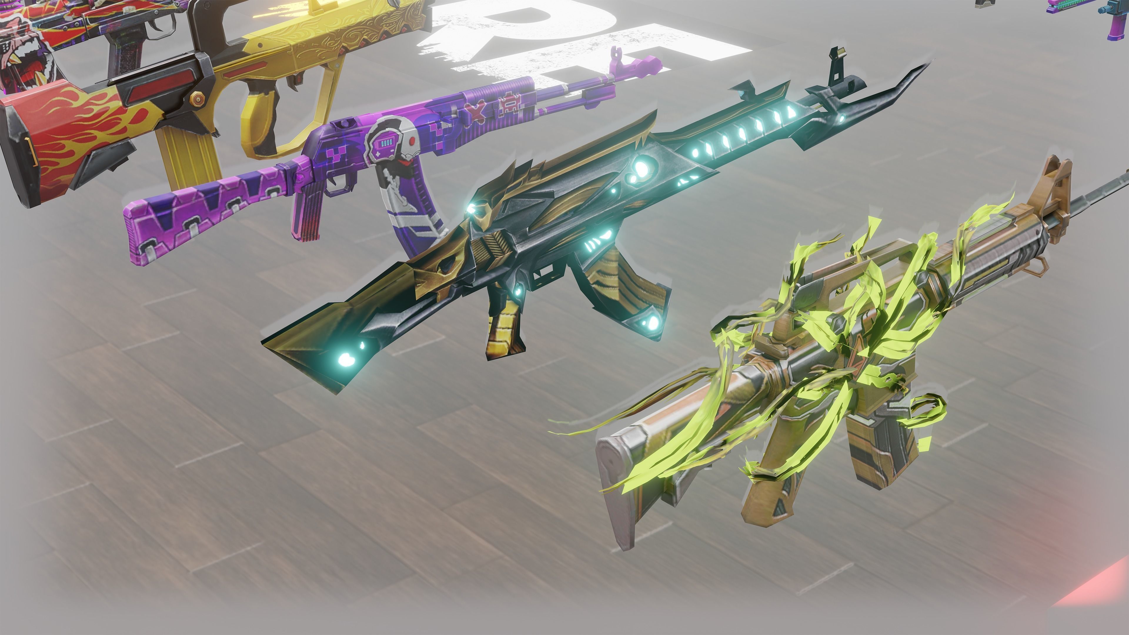 Free Fire Guns - All Guns 3d model Download - Blender 3D model_3