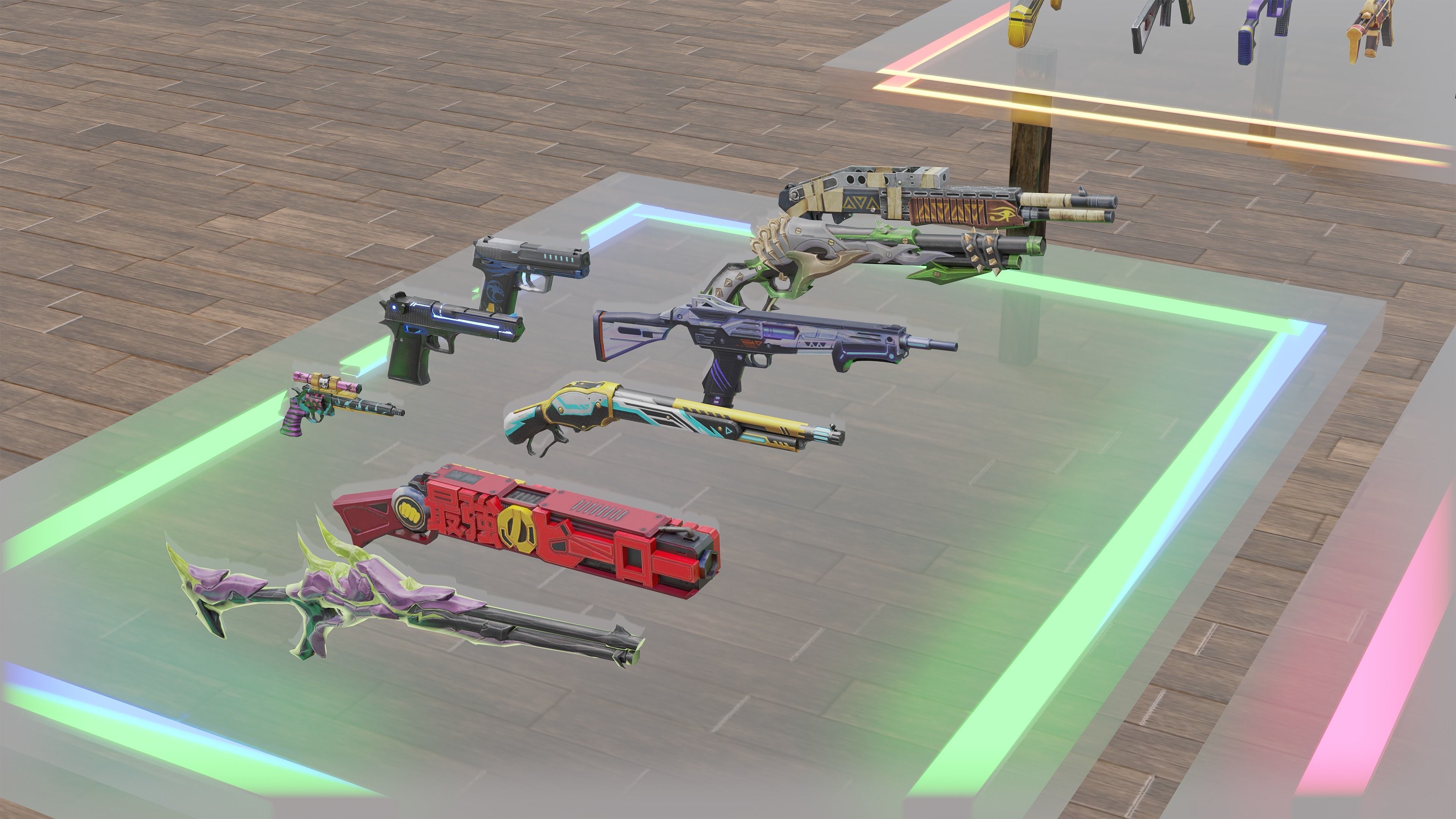 Free Fire Guns - All Guns 3d model Download - Blender 3D model_4