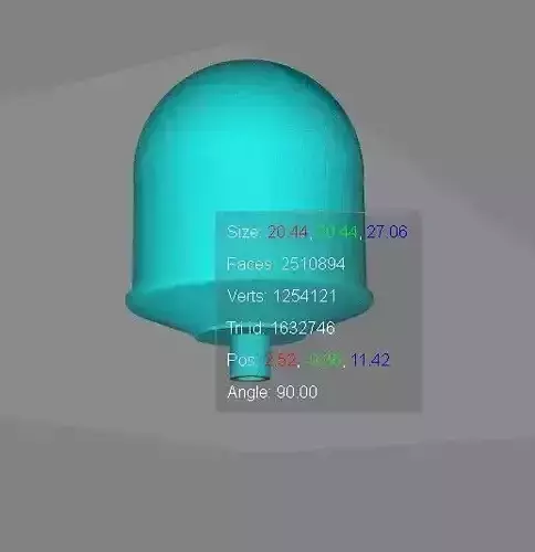 Spherical radar dome 3D model