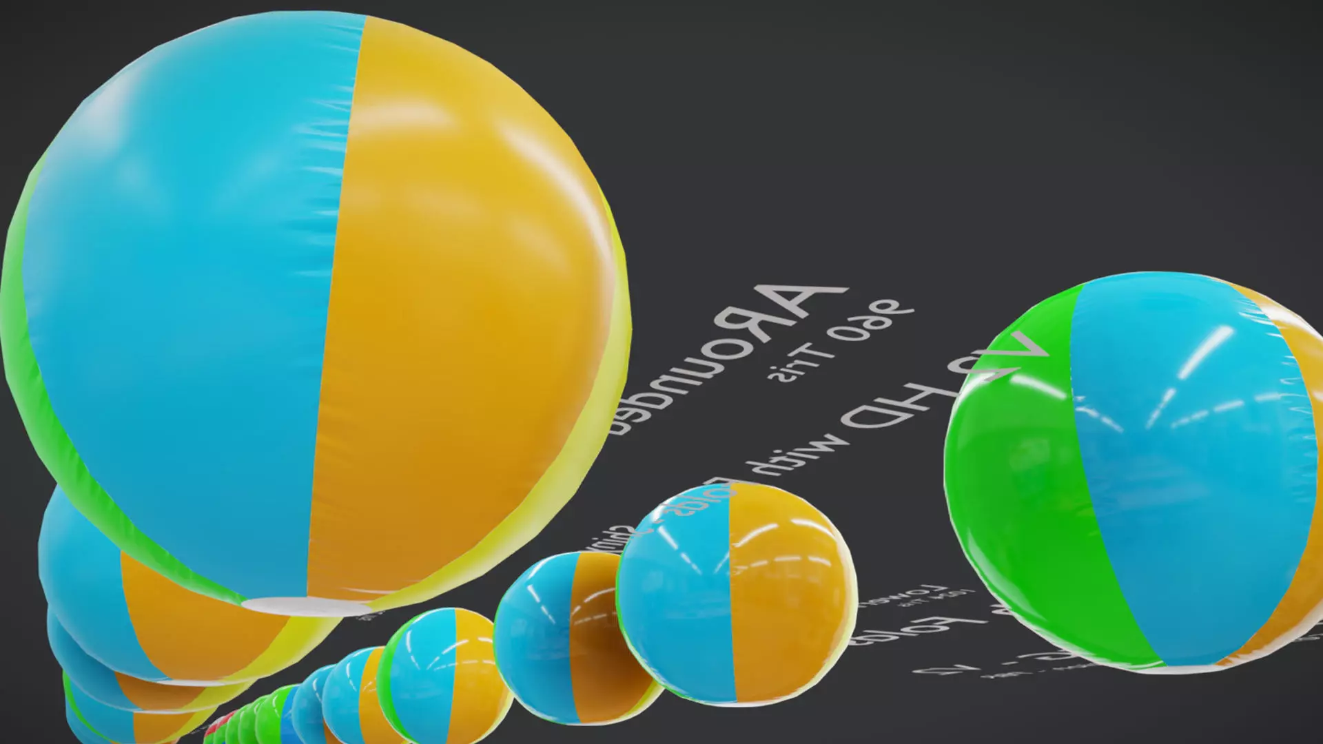 Beach Ball JFG V2 Low-poly 3D model_14