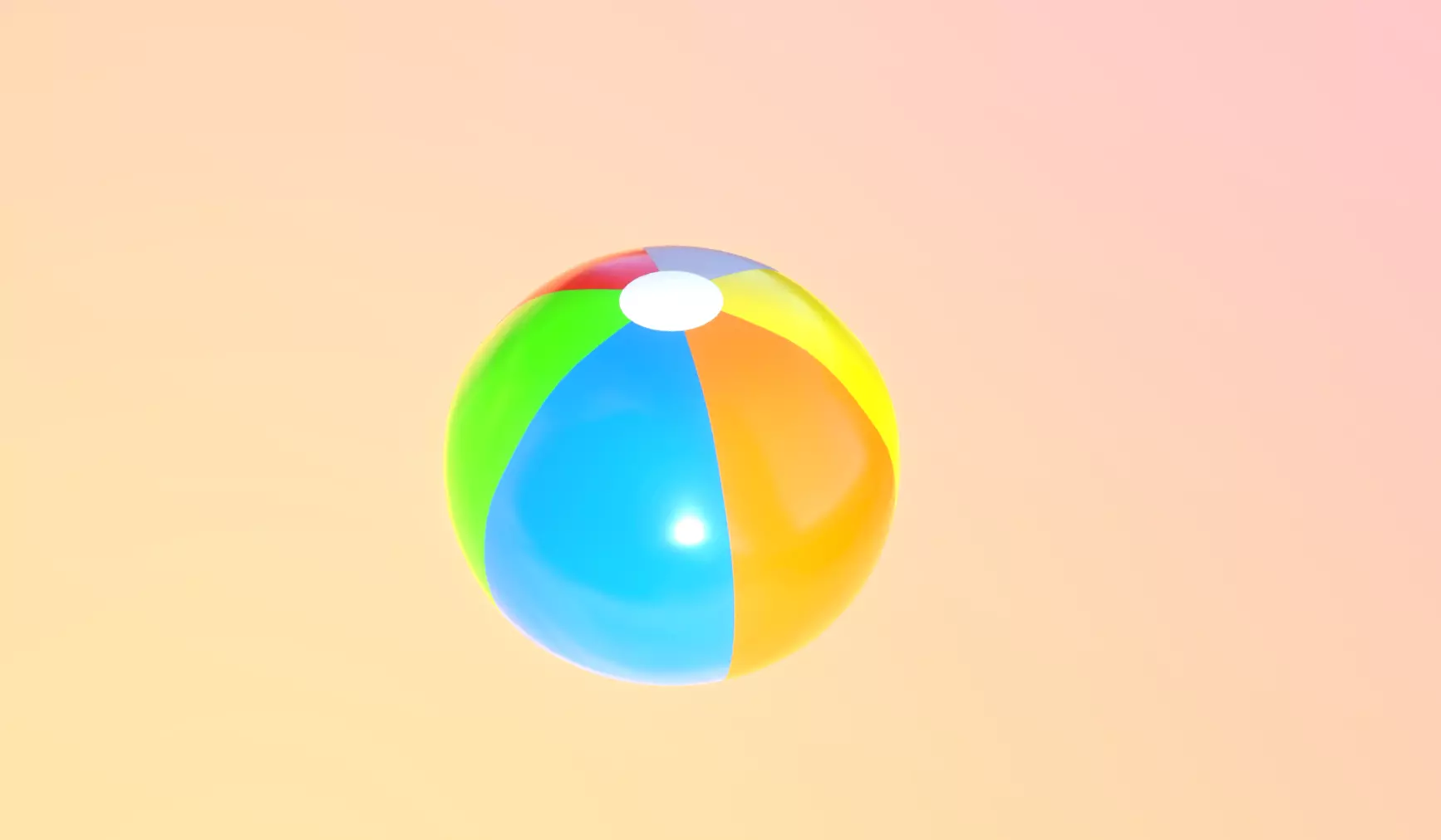 Beach Ball JFG V2 Low-poly 3D model_38