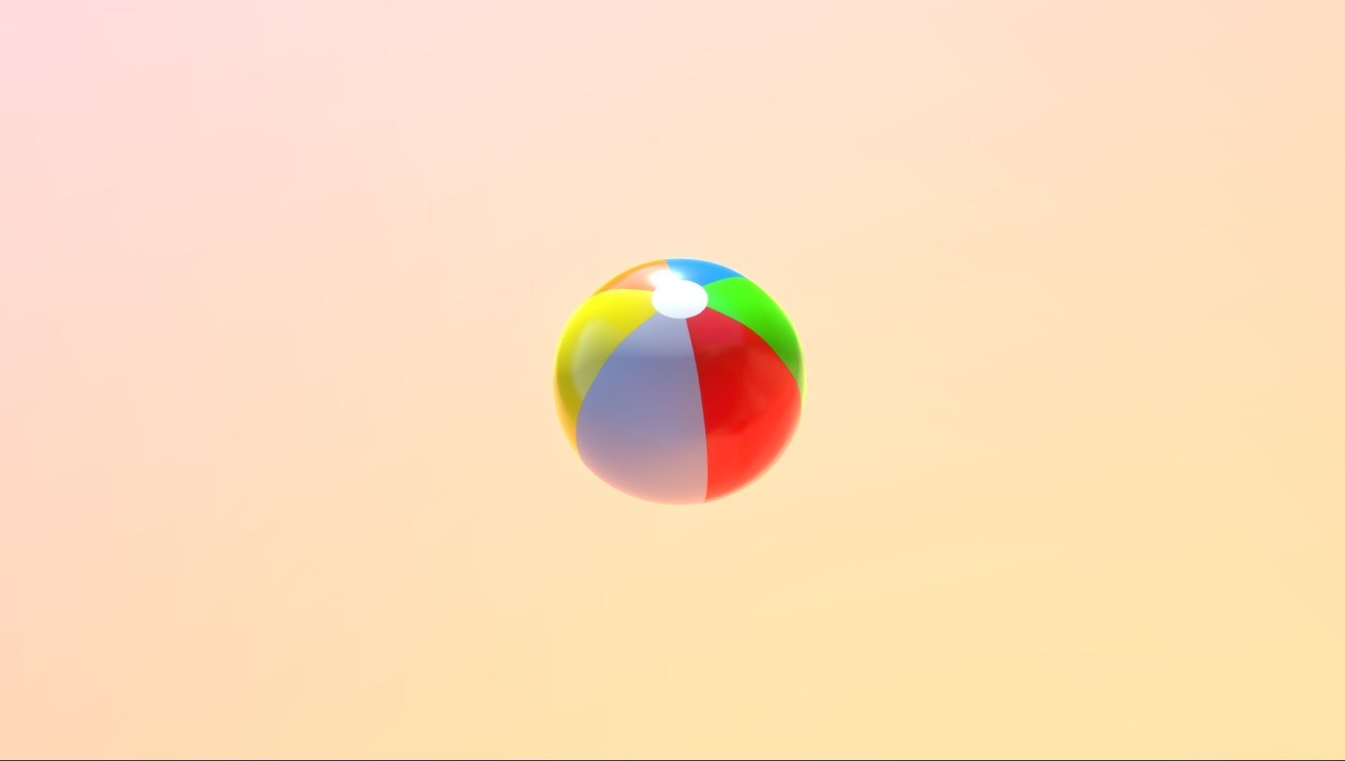Beach Ball JFG V2 Low-poly 3D model_41
