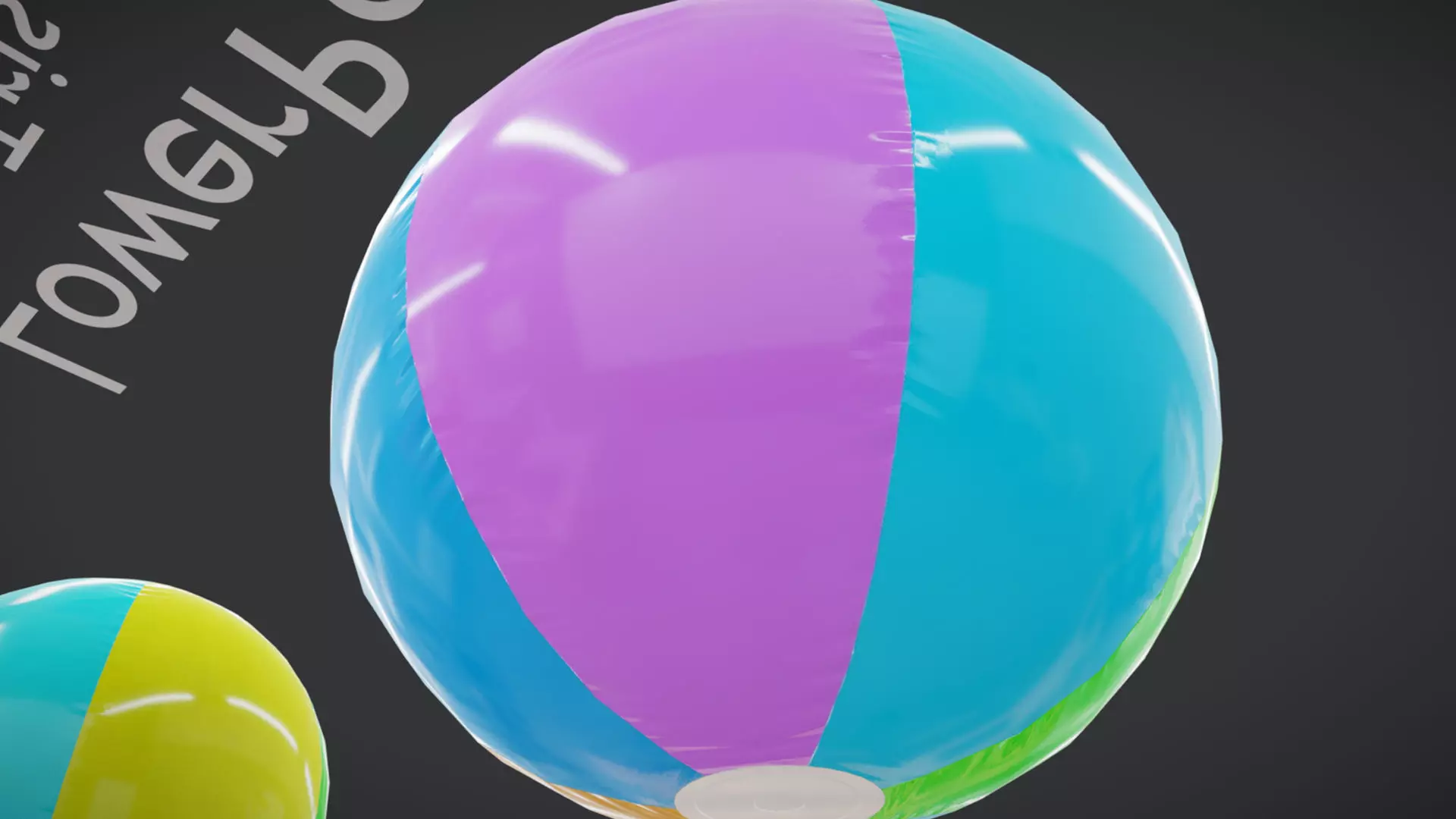 Beach Ball JFG V2 Low-poly 3D model_7